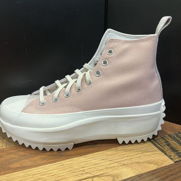 CONVERSE Run Star Hike Tri-Panel Pastel Shoes Sneakers Pink Clay A01582C Women’s - Picture 3 of 5